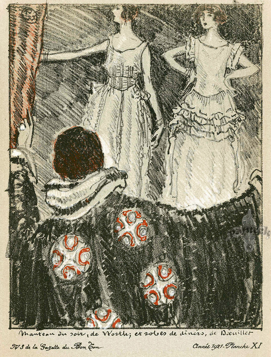 Bon Ton Fashion Prints Croquis Les Modes en l'an de Grace