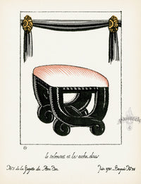 Bon Ton Fashion Prints Croquis Loge d'Actrice, Actress - Panteek Antique Prints