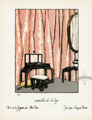 Bon Ton Fashion Prints Croquis Loge d'Actrice, Actress - Panteek Antique Prints