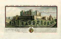 Buck Ruins of Castles & Abbeys in England 1726 Farnham Castle - Panteek Antique Prints