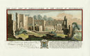 Buck Ruins of Castles & Abbeys in England 1726 Harcla-Castle - Panteek Antique Prints