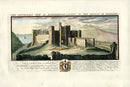 Buck Ruins of Castles & Abbeys in England 1726 Mannorbeer Castle - Panteek Antique Prints