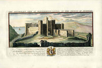 Buck Ruins of Castles & Abbeys in England 1726 Mannorbeer Castle - Panteek Antique Prints