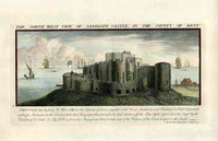 Buck Ruins of Castles & Abbeys in England 1726 Sandgate Castle - Panteek Antique Prints