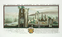 Buck Ruins of Castles & Abbeys in England 1726 Shapp Abby - Panteek Antique Prints