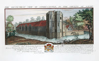 Buck Ruins of Castles & Abbeys in England 1726 Stoke Castle - Panteek Antique Prints