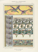 Calavas Decorative Antique Print Birds & Snakes by Fuchs - Panteek Antique Prints