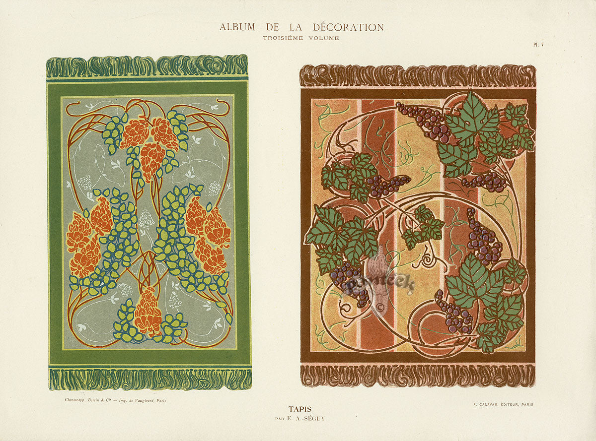 Calavas Art Nouveau Folio Album de la Decoration 1900