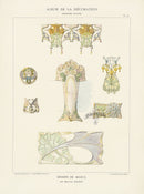 Calavas Decorative Antique Print Drawings by Bijoux - Panteek Antique Prints