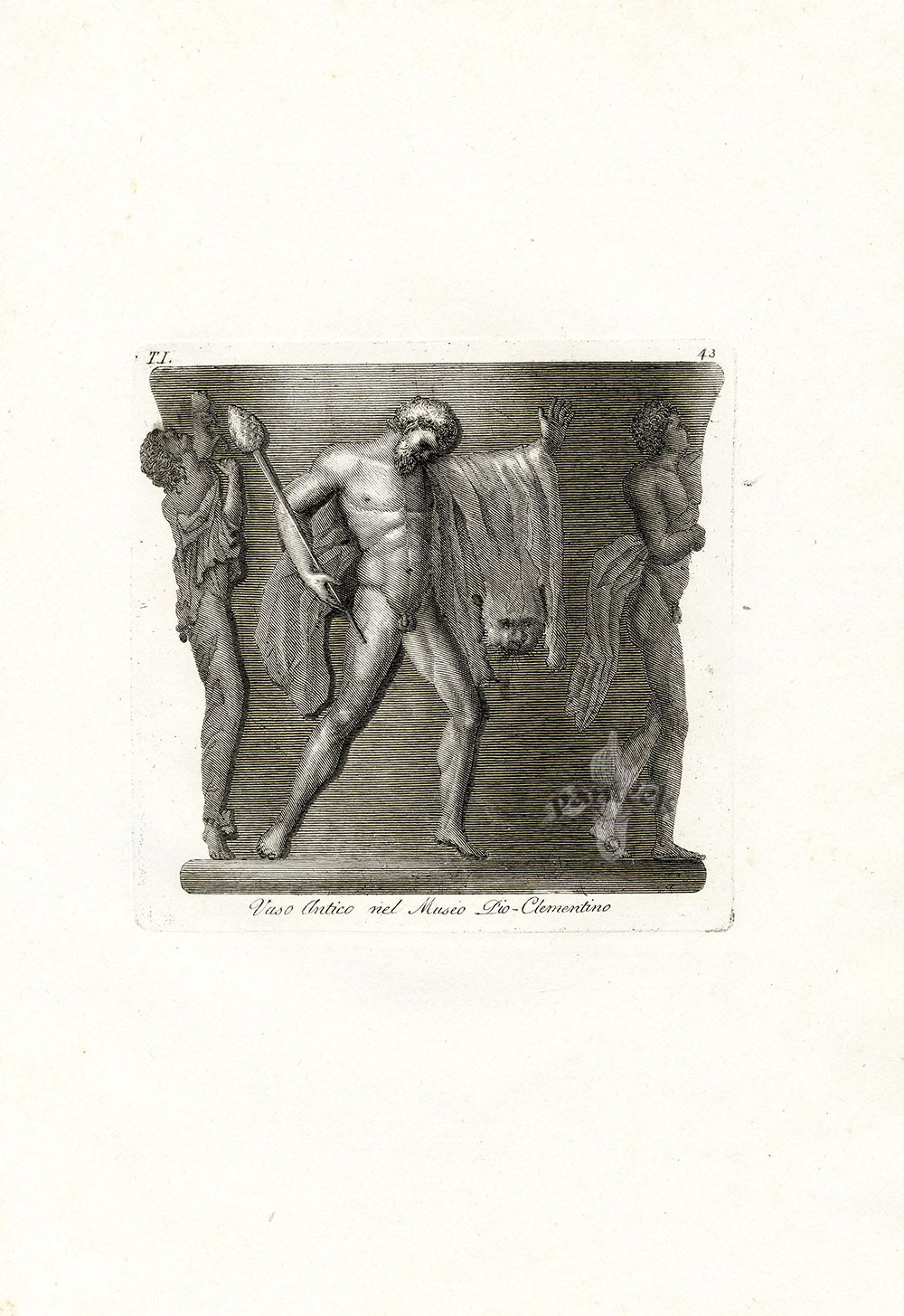 Carlo Antonini Print Italian Vase Antico Vase