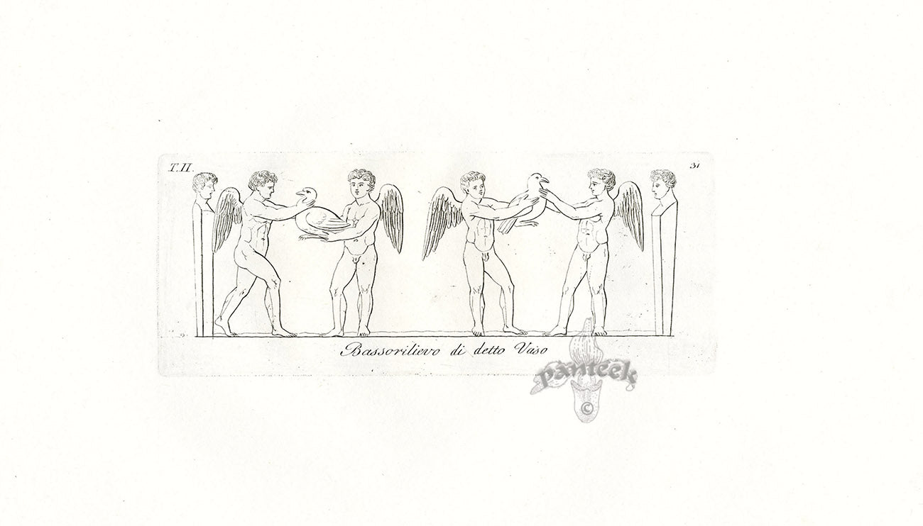 Carlo Antonini Print Italian Vase Bassorilievo Plaque