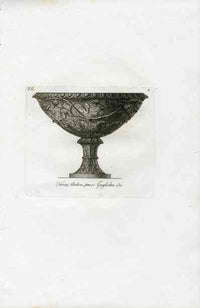 Carlo Antonini Print Italian Vase Tasa Goblet - Panteek Antique Prints