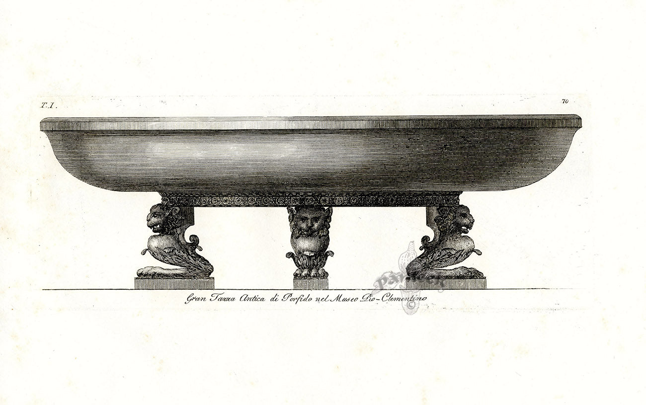 Carlo Antonini Print Italian Vase Tazza Basin