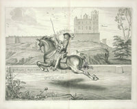 Cavendish General System of Horsemanship Print 1743 Caprioles - Panteek Antique Prints