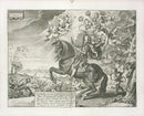 Cavendish General System of Horsemanship Print 1743 Charles II - Panteek Antique Prints
