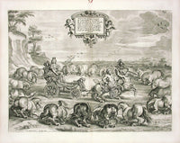 Cavendish General System of Horsemanship Print 1743 Duke of Newcastle - Panteek Antique Prints