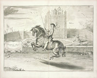 Cavendish General System of Horsemanship Print 1743 Marquis Cheval - Panteek Antique Prints