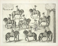 Cavendish General System of Horsemanship Print 1743 Marquis Dosne Leon - Panteek Antique Prints