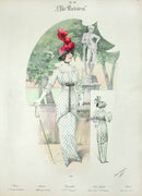 Chic Parisien Fashion Prints 1913 Pattern Dress - Panteek Antique Prints