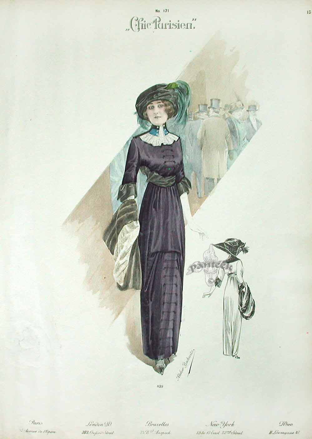 Chic Parisien Fashion Prints 1913 | Panteek Antique Prints Chic Parisien Fashion Prints 1913 | Panteek Antique Prints