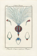 Costumes Parisiens 1912 Aigrette et bagues Rings - Panteek Antique Prints