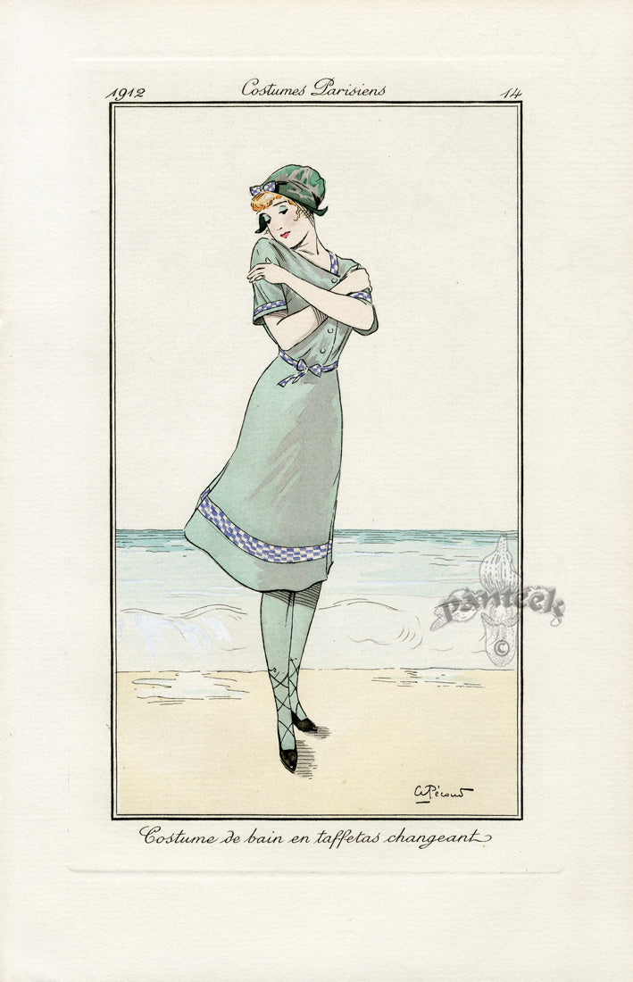 Costumes Parisiens 1912 Costume de bain Swimsuit