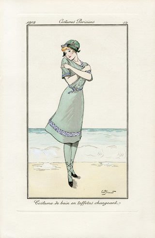 Costumes Parisiens 1912 Costume de bain Swimsuit