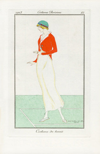 Costumes Parisiens 1912 Costume de tennis Dress - Panteek Antique Prints