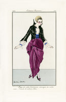 Costumes Parisiens 1912 Jupe de satin Skirt - Panteek Antique Prints