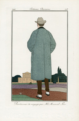 Costumes Parisiens 1912 Pardessus Overcoat