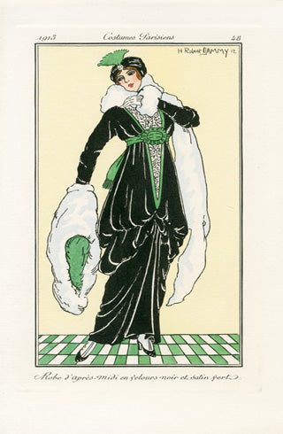 Costumes Parisiens 1912 Robe d'apres-midi Dress