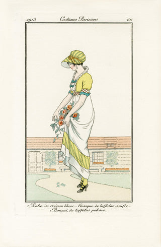 Costumes Parisiens 1912 Robe de crepon Dress