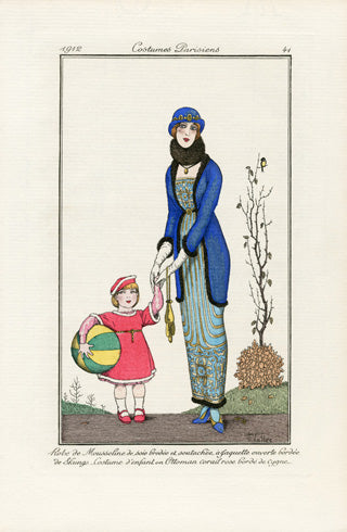 Costumes Parisiens 1912 Robe de Mousseline Dress