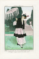 Costumes Parisiens 1912 Robe de mousseline Etienne Dress - Panteek Antique Prints