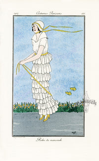 Costumes Parisiens 1912 Robe de nansouk Dress - Panteek Antique Prints