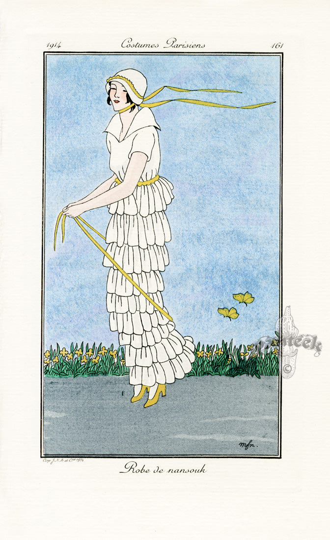Costumes Parisiens 1912 Robe de nansouk Dress