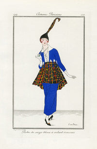 Costumes Parisiens 1912 Robe de serge Dress - Panteek Antique Prints