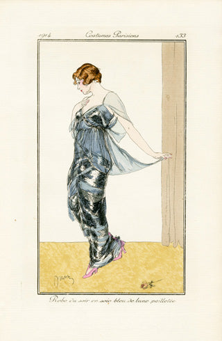 Costumes Parisiens 1912 Robe du soir Dress