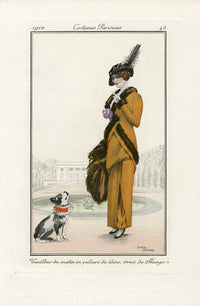 Costumes Parisiens 1912 Tailleur du matin Morning Suit - Panteek Antique Prints