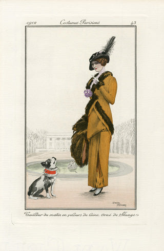 Costumes Parisiens 1912 Tailleur du matin Morning Suit