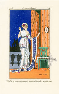Costumes Parisiens 1912 Toilette de nuit Dress - Panteek Antique Prints