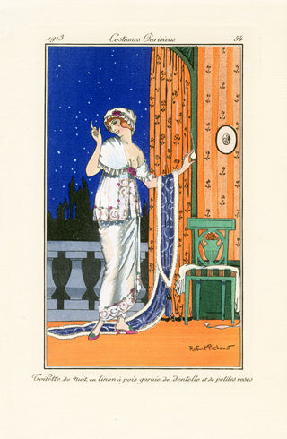 Costumes Parisiens 1912 Toilette de nuit Dress