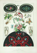 D'ouvrages De Fantaisie  Deco Antique Print Home Furnishing Butterflies - Panteek Antique Prints