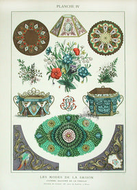 D'ouvrages De Fantaisie  Deco Antique Print Home Furnishing Lamp Shape - Panteek Antique Prints