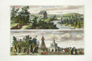 Dahlberg Antique Prints Palace Charlottenburgh Town, Krookeek - Panteek Antique Prints