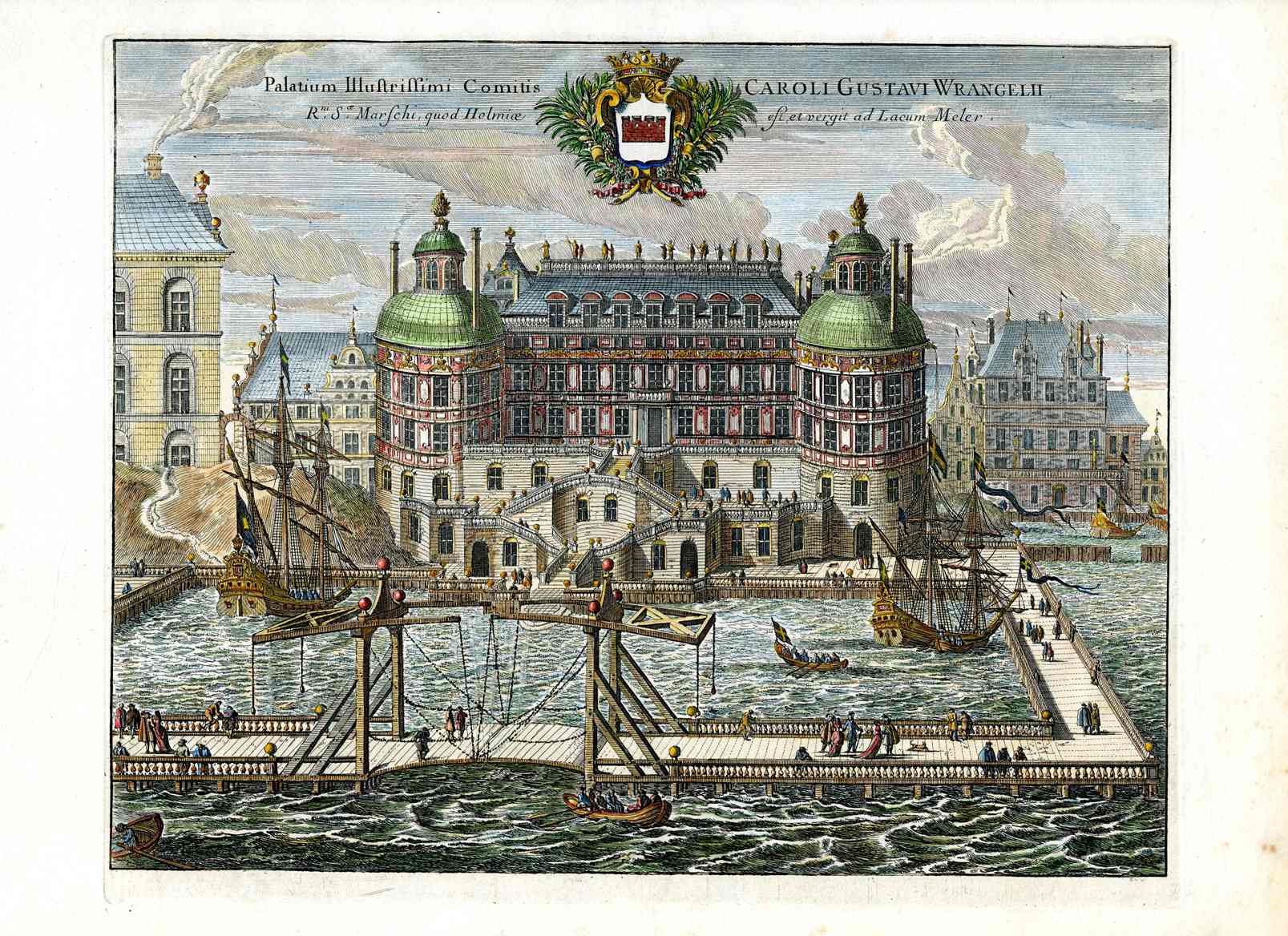 Dahlberg Antique Prints Palace Palatium Wrangelii