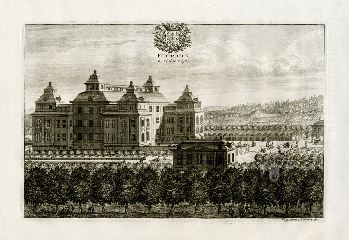 Dahlberg Antique Prints Palace & Town Erichsberg