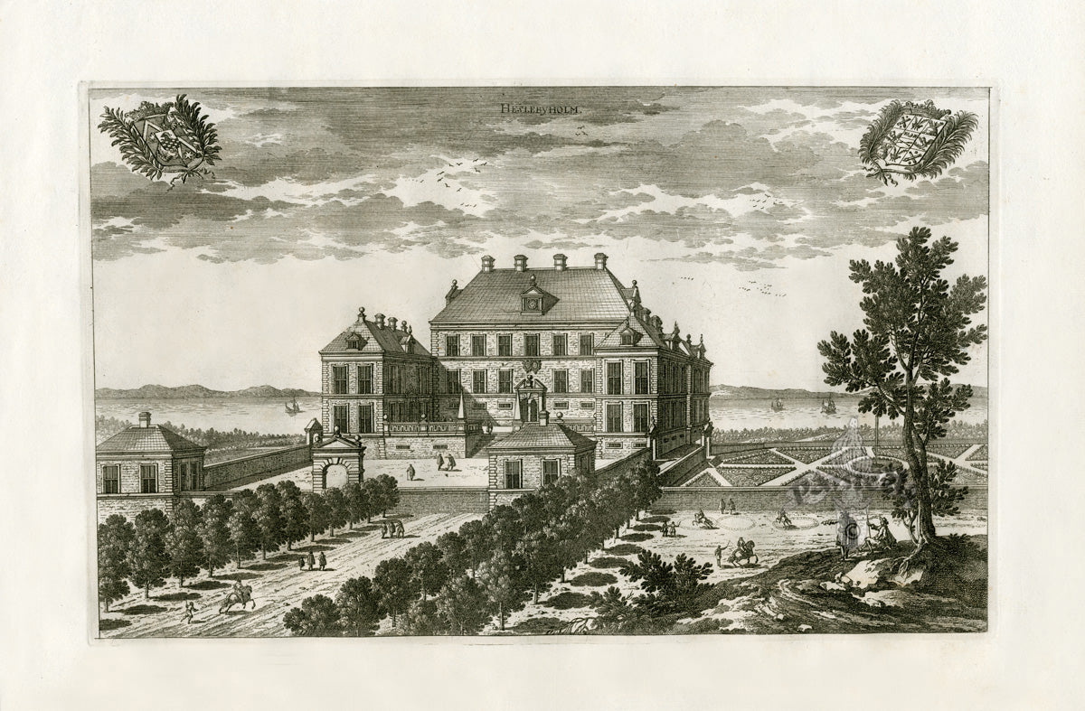 Dahlberg Antique Prints Palace & Town Heslebyholm