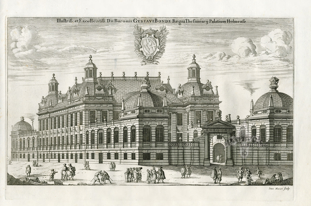 Dahlberg Antique Prints Palace & Town Holmense Palace