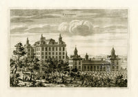 Dahlberg Antique Prints Palace & Town Kaegleholm, Ships - Panteek Antique Prints